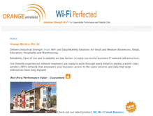 Tablet Screenshot of orange-wireless.com